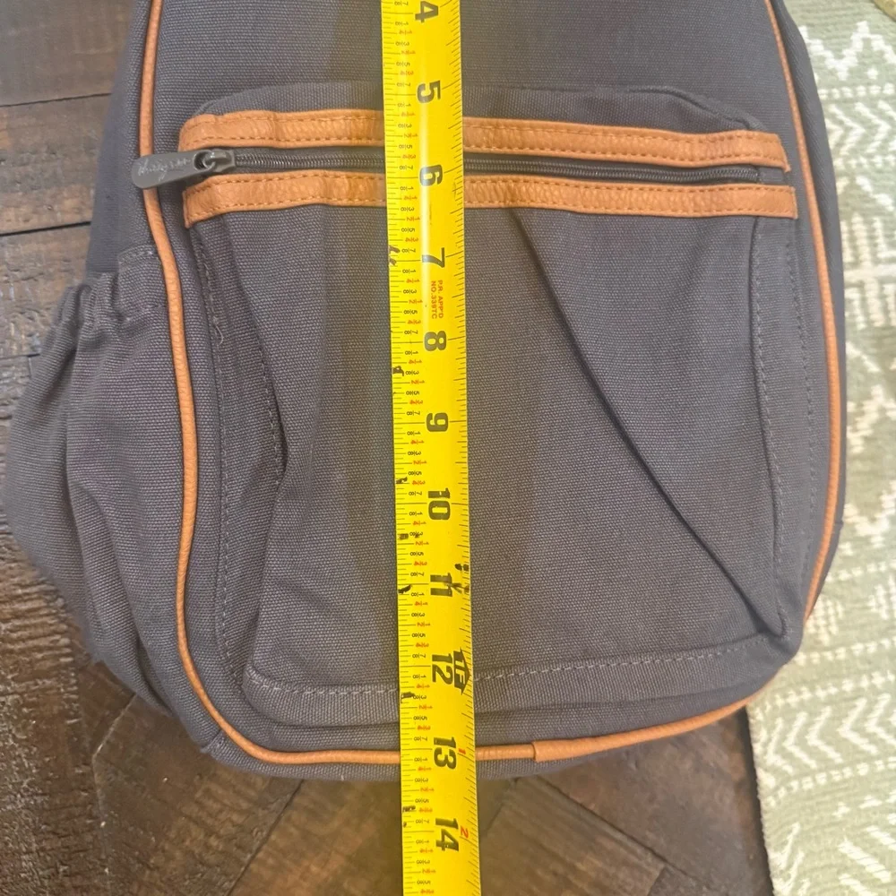 Thirty-One Thermal Sling Backpack Insulated Lunch Cooler Gray‎ Brown NWOT